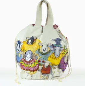 Emma Ball- Sheep in Sweaters Large Bucket Bag