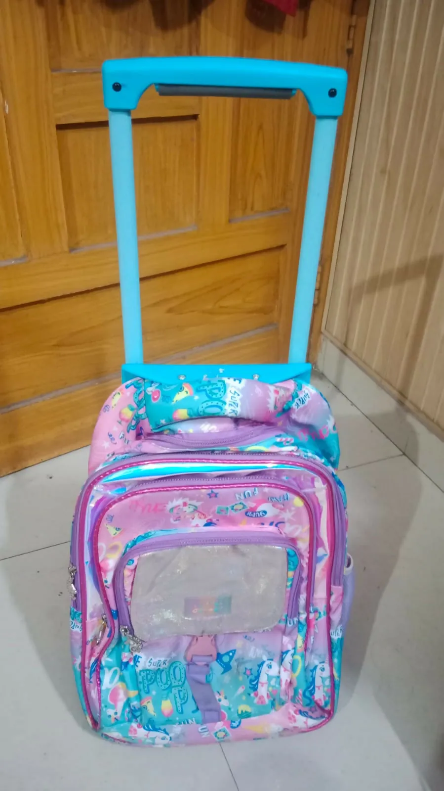 ENGAGE School Bag in Trolly Style for Kids