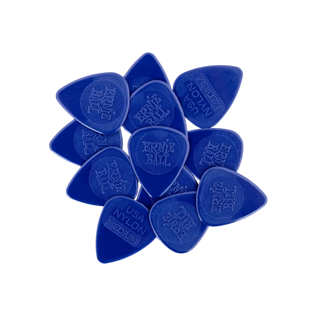 Ernie Ball 9136EB Medium Nylon Picks Injection Molded 0.72mm - Bag of 12