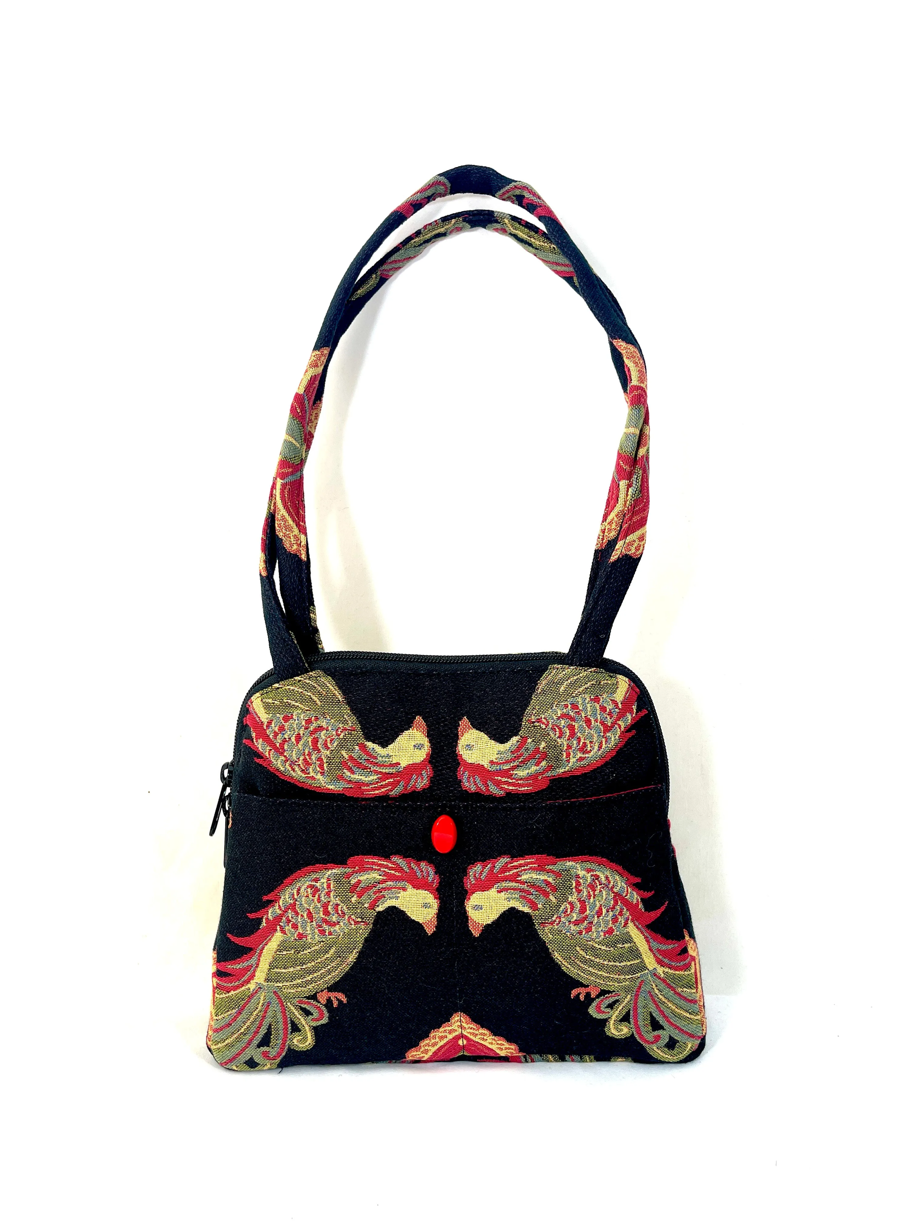 Evita Grande Bag in Bird Tapestry