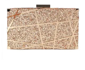 Fashion Sequined Clutch  Evening Bag Metal Chain Handbag Wedding Banquet Purse and Handbag