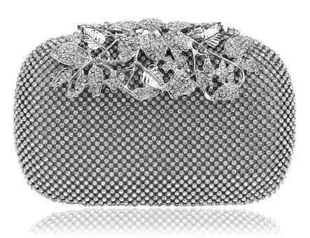 Flower Crystal Evening Clutch