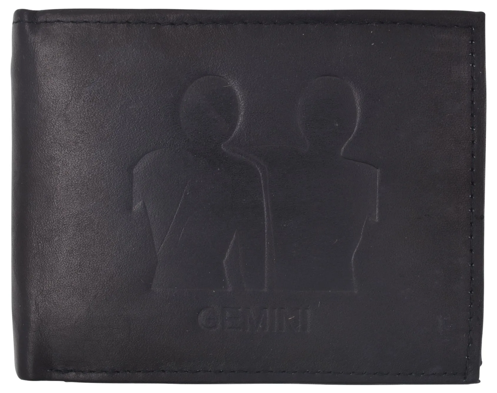 Gemini Zodiac Sign Bifold Trifold Genuine Leather Men's Wallets