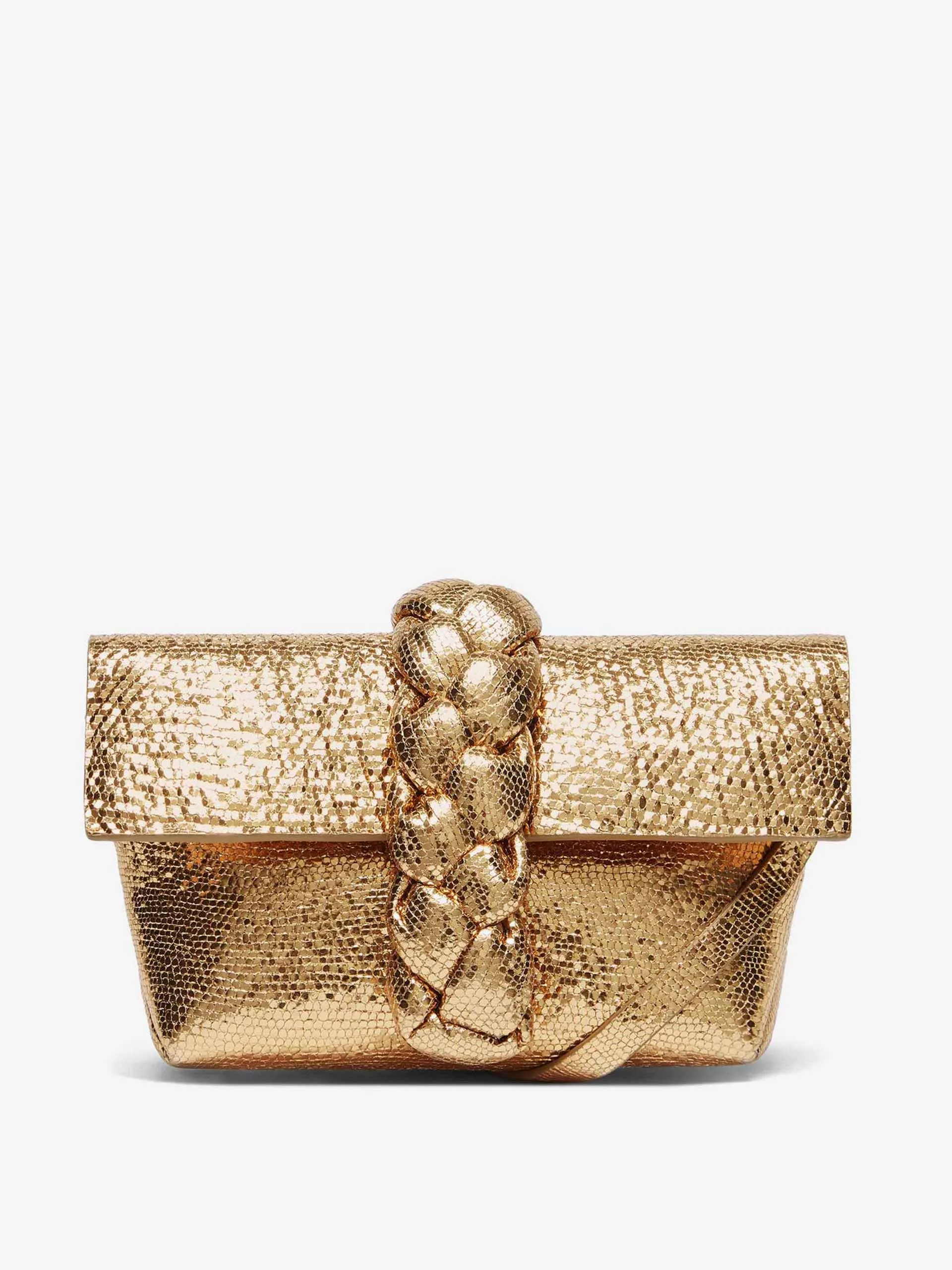 Gold mini crossbody bag