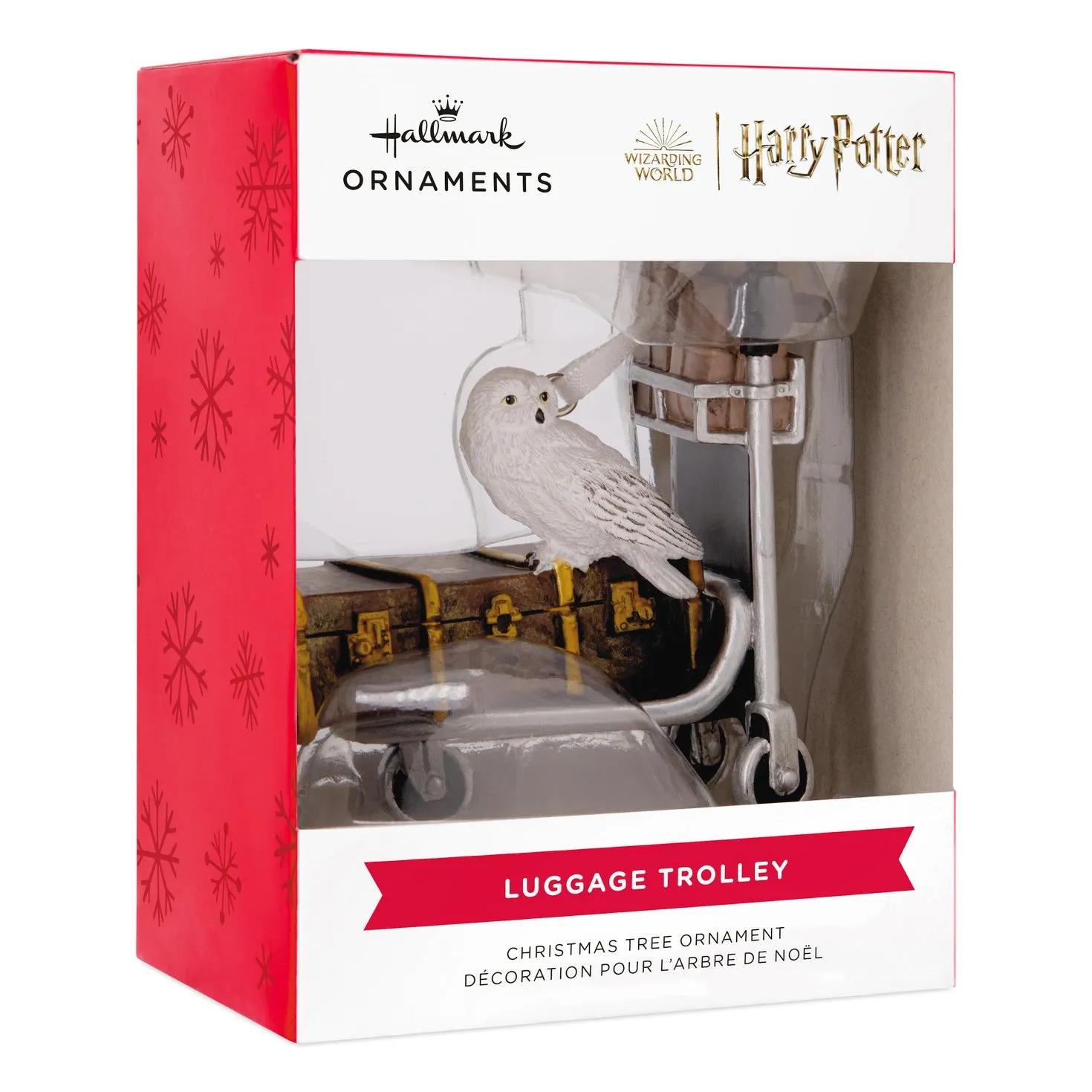 Hallmark Christmas Ornament - Harry Potter Luggage Trolley With Hedwig