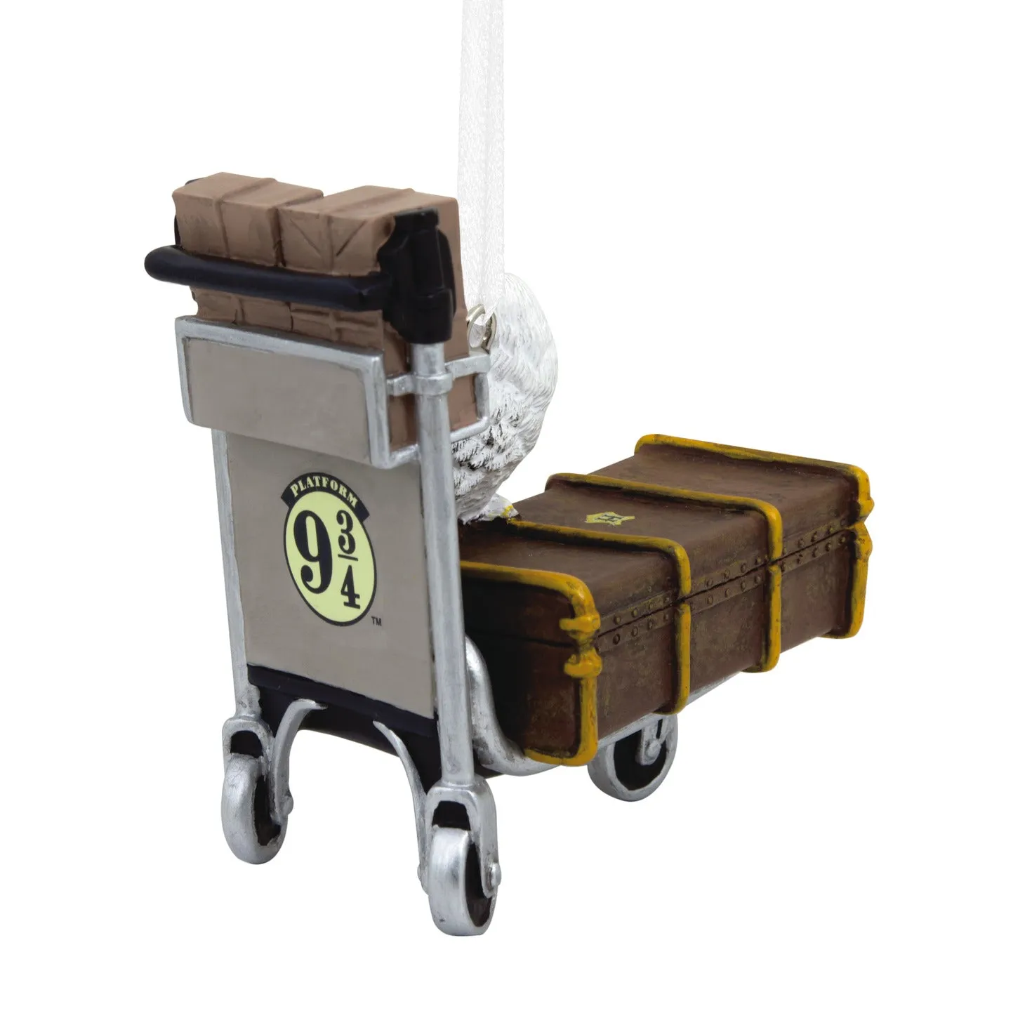 Hallmark Christmas Ornament - Harry Potter Luggage Trolley With Hedwig