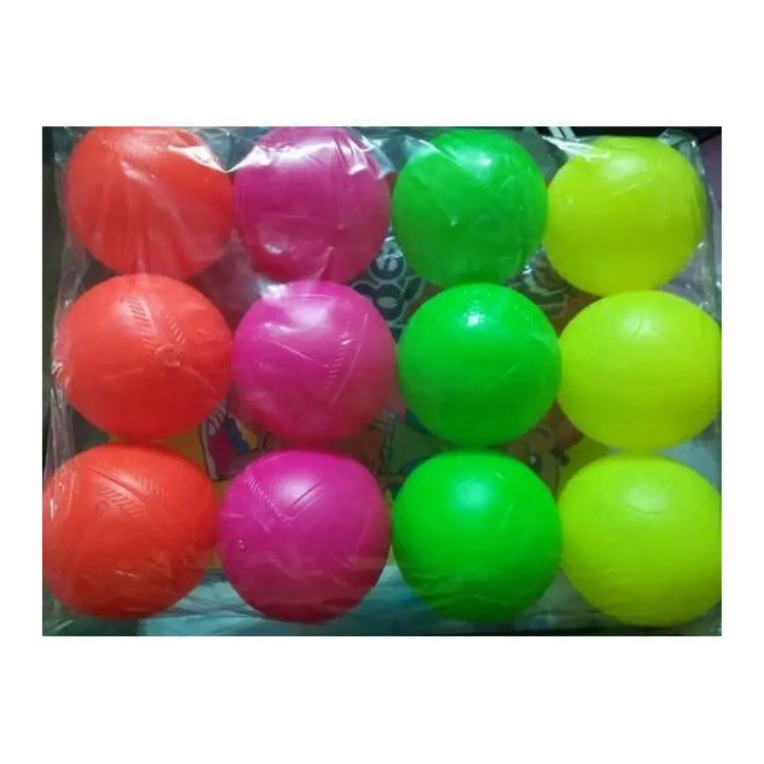 Hard Plastic Cricket Balls | Plastic Cricket Ball For Kids (Multicolor)