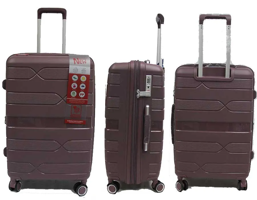 Helix Polypropylene Expandable Anti-theft Luggage with Spinner Wheels TSA Lock