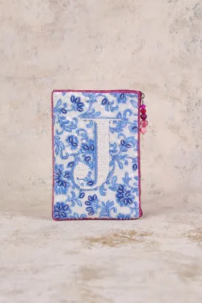 J Monogram Cosmetic Bag