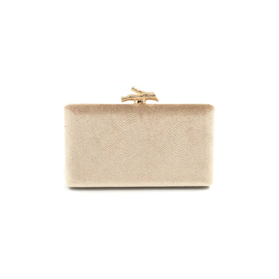 Jules Gold Velvet Clutch by BC Bags