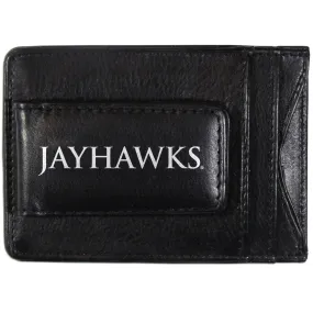 Kansas Jayhawks Logo Leather Cash and Cardholder