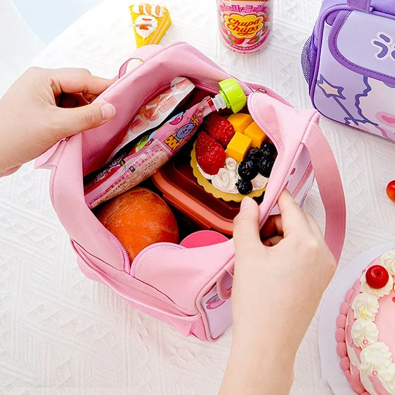 Kawaii Pink Bear Lunch Bag Collection | NEW