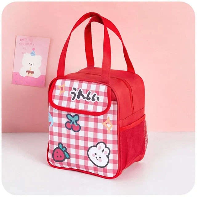 Kawaii Pink Bear Lunch Bag Collection | NEW