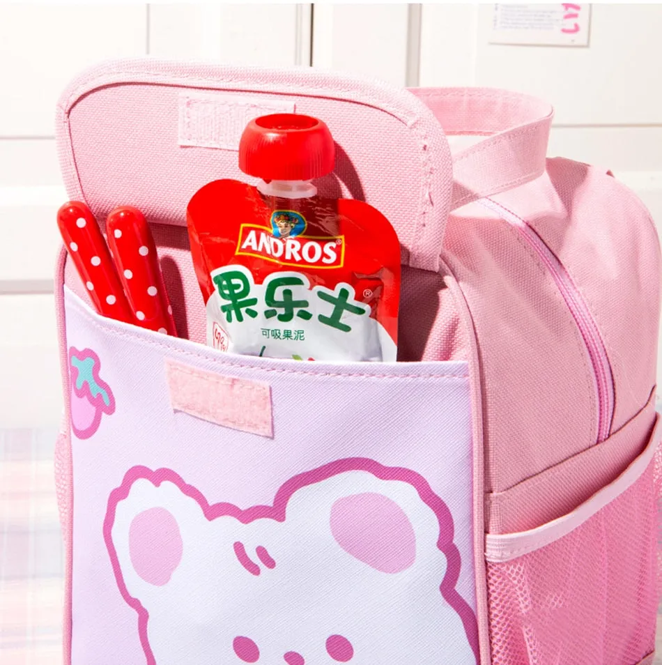 Kawaii Pink Bear Lunch Bag Collection | NEW