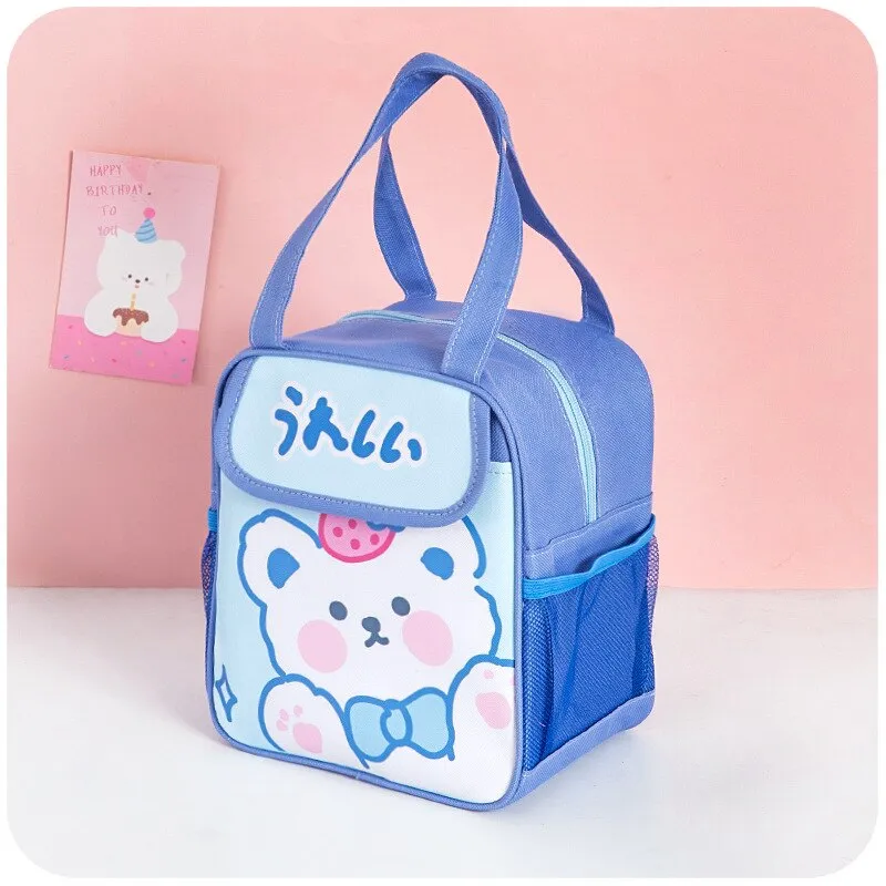 Kawaii Pink Bear Lunch Bag Collection | NEW