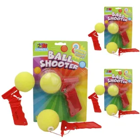 Kicko Sponge Ball Shooter - 5.5 Inches - Pack of 3 - Colors May Vary Shoots Over 3 Feet