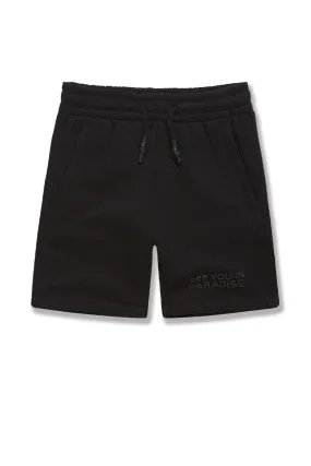 Kids Paradise Tonal Shorts (Black)