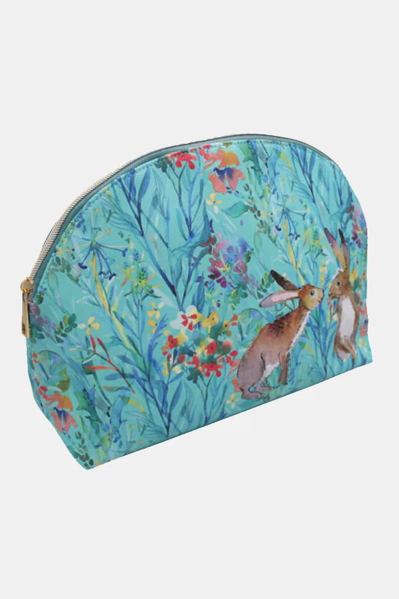 Kissing Hares Cosmetic Bag