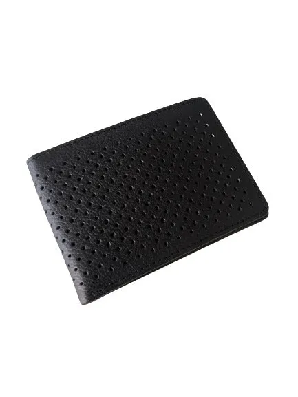 Kyle Leather Perforated Bifold Wallet