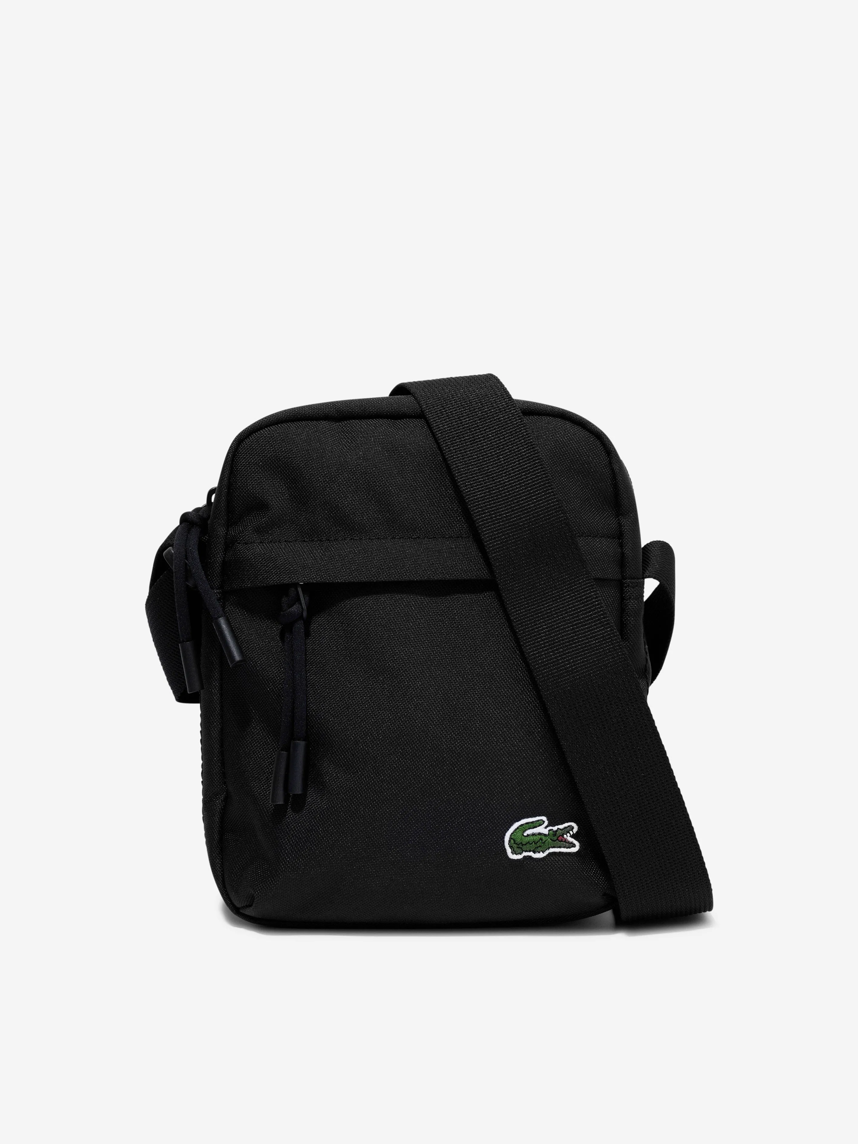 Lacoste Kids Logo Crossbody Bag in Black