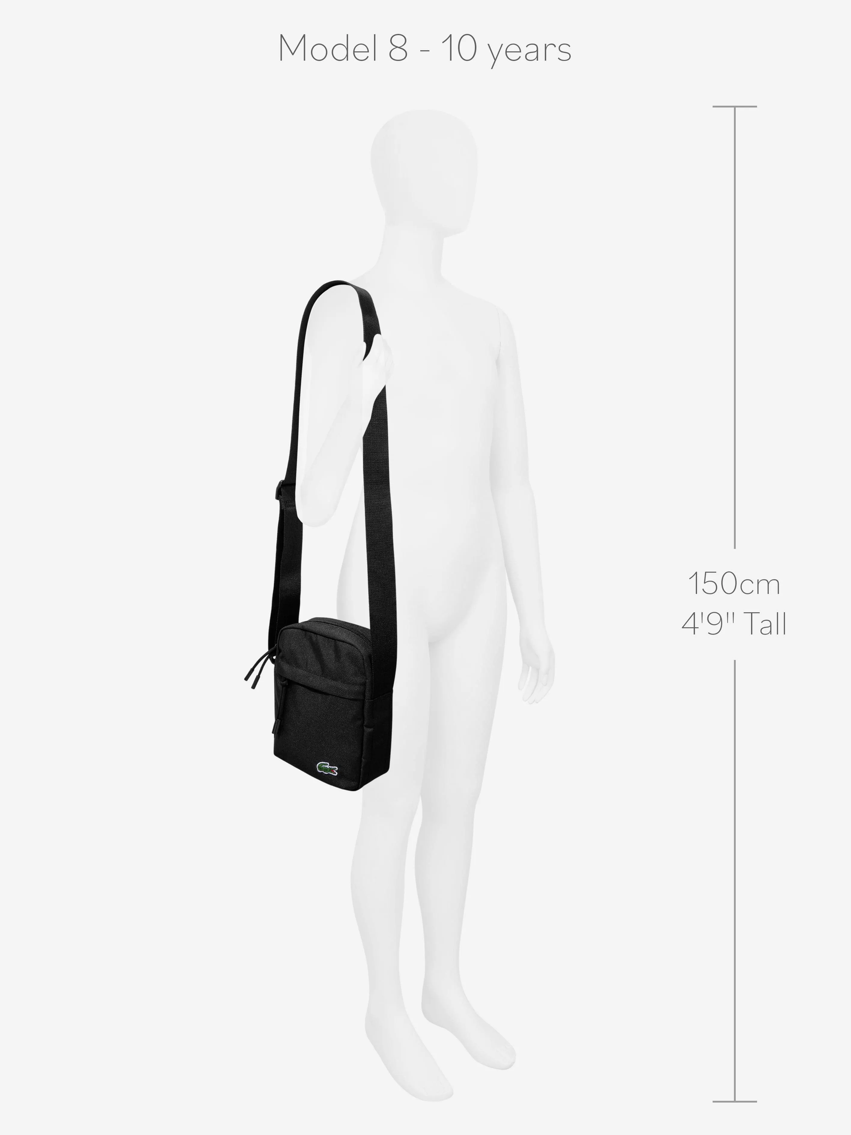 Lacoste Kids Logo Crossbody Bag in Black