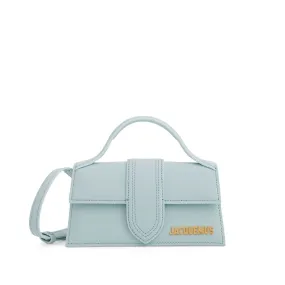 Le Bambino Mini Leather Bag in Pale Blue