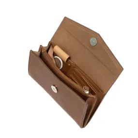 Leather AirTag Long Flap Wallet