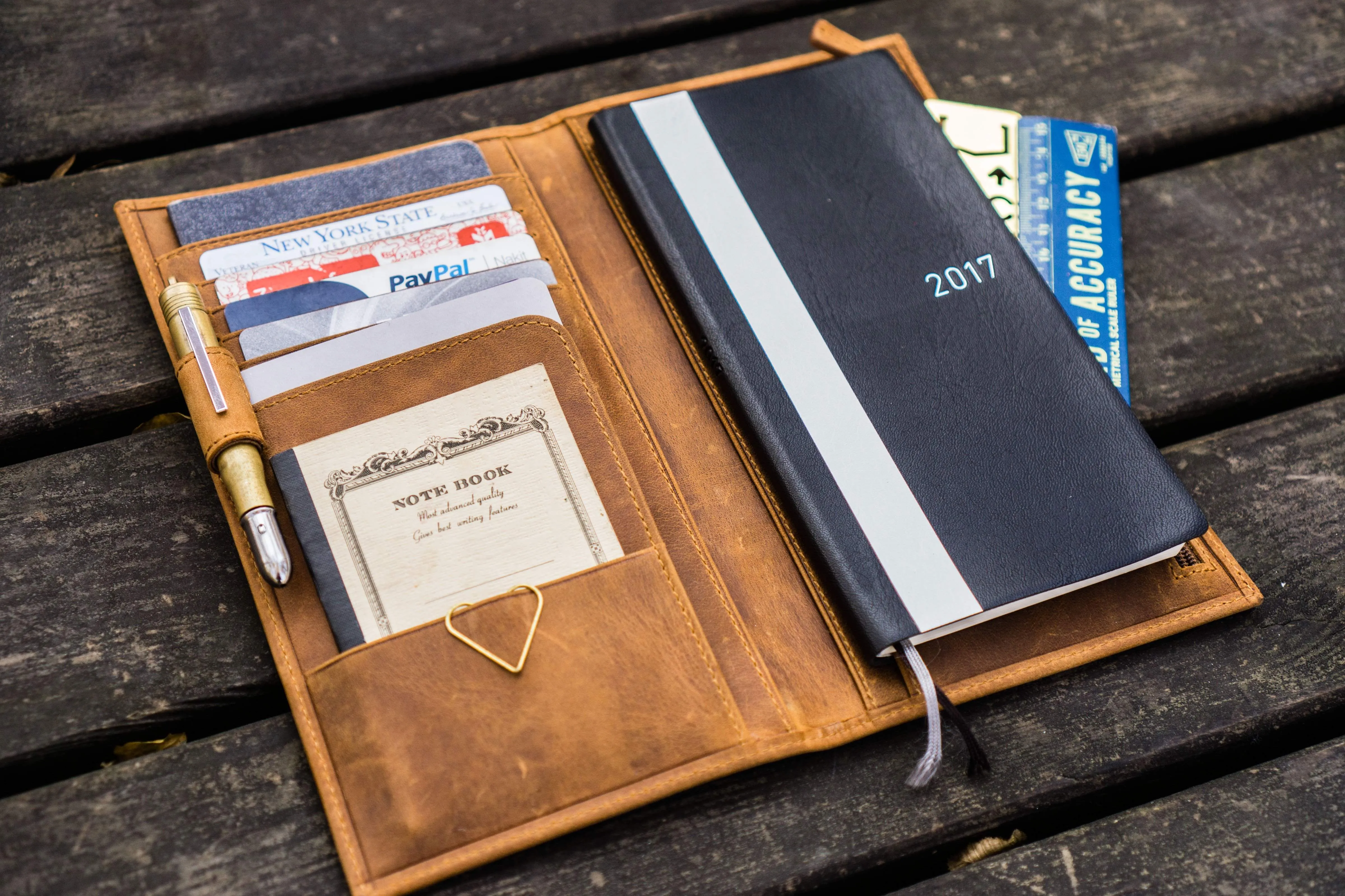 Leather Hobonichi Weeks Mega Cover - Crazy Horse Brown