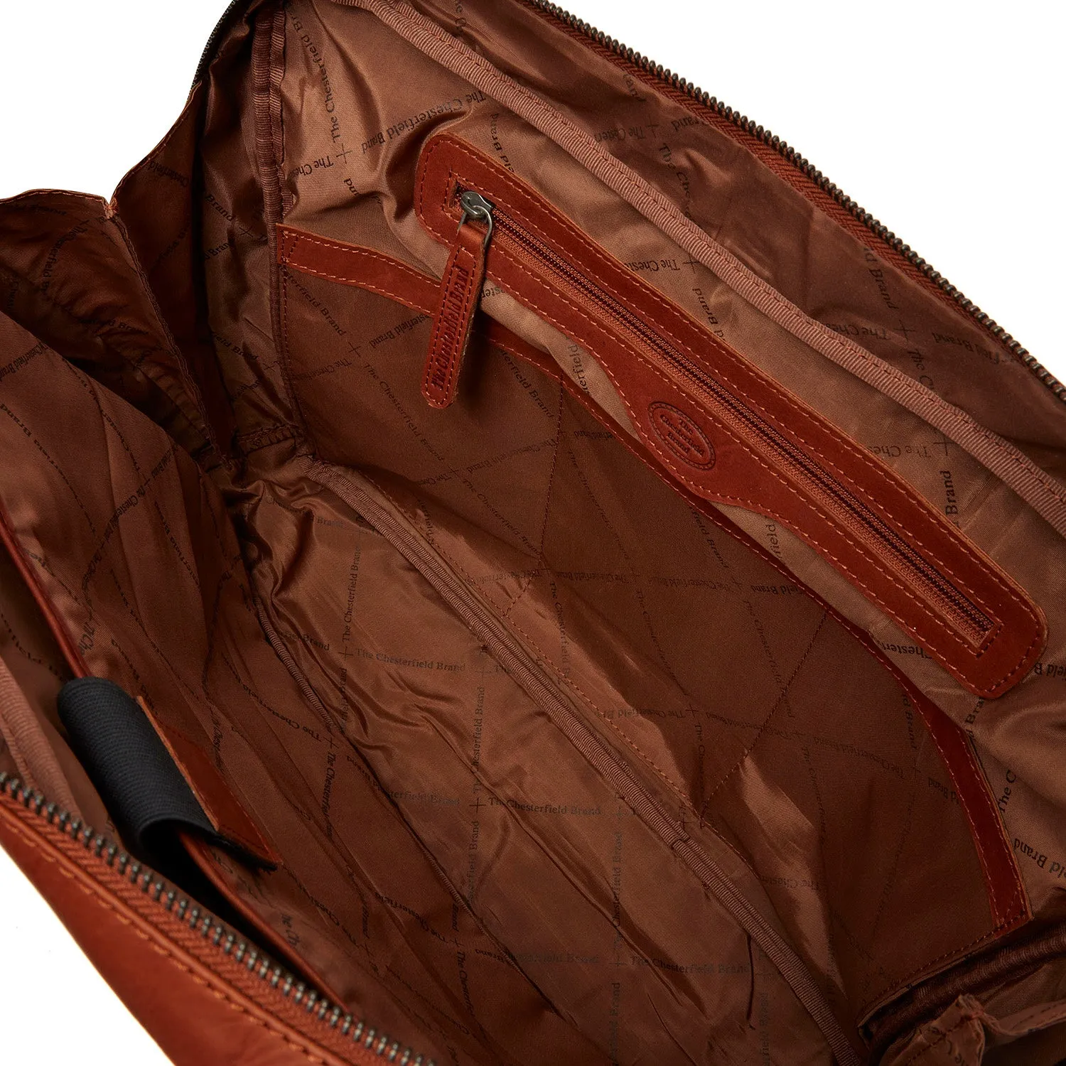 Leather Laptop Bag Cognac Manhattan