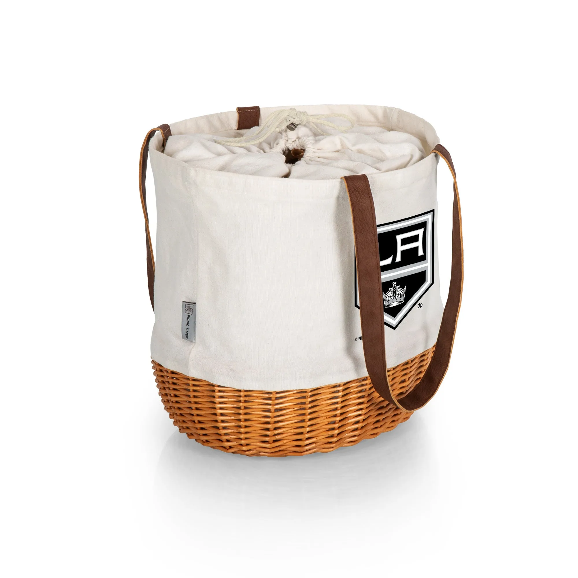 Los Angeles Kings - Coronado Canvas and Willow Basket Tote