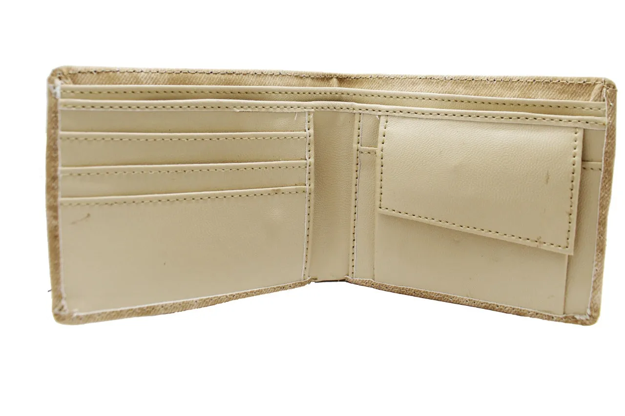 Luxurious & High Quality of Beige Color Artificial Leather Wallet for Male