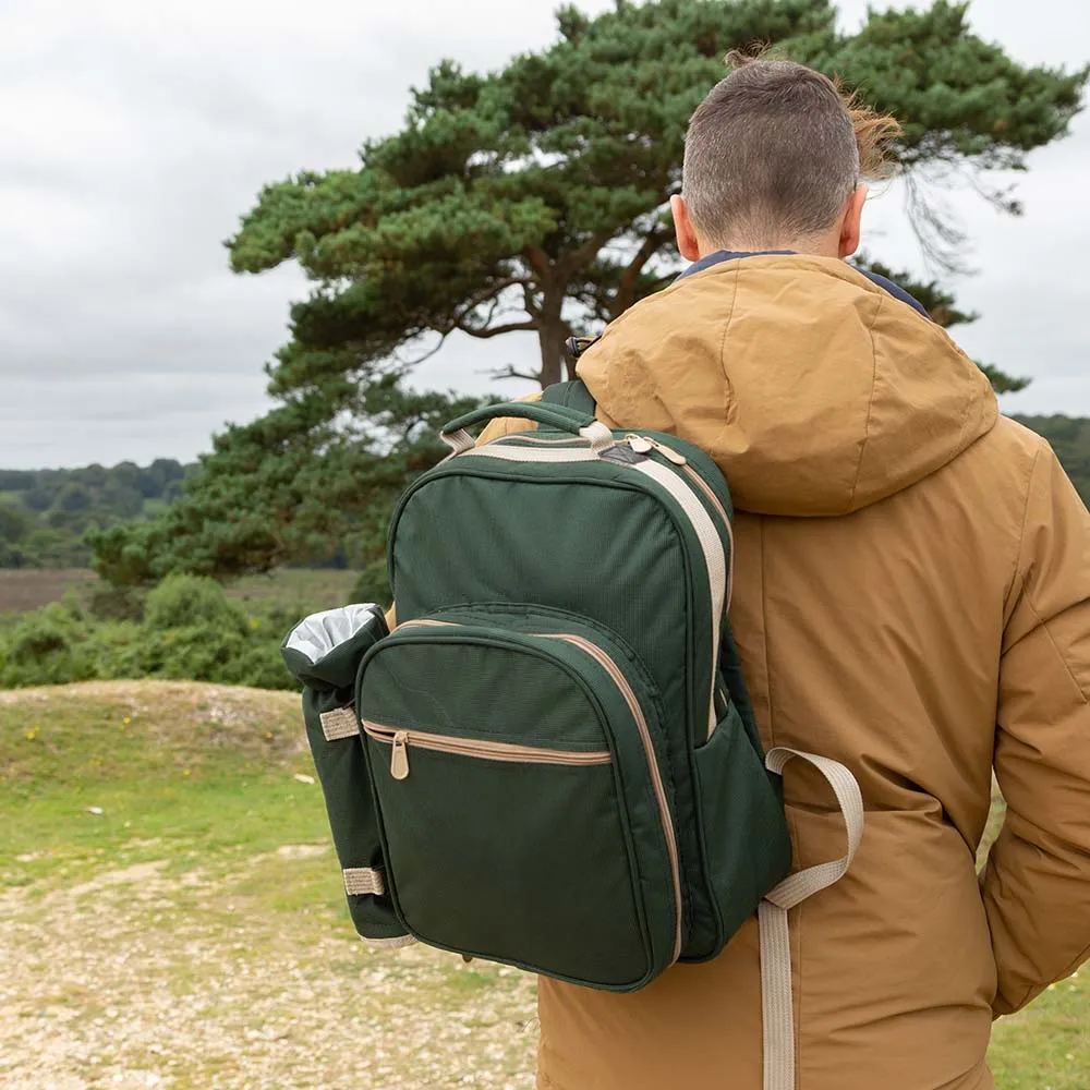 Luxury Picnic Backpack Hamper for Two People