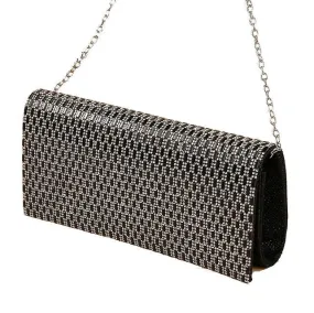 Luxy Moon Shiny Rhinestone Hand Party Clutch Bag