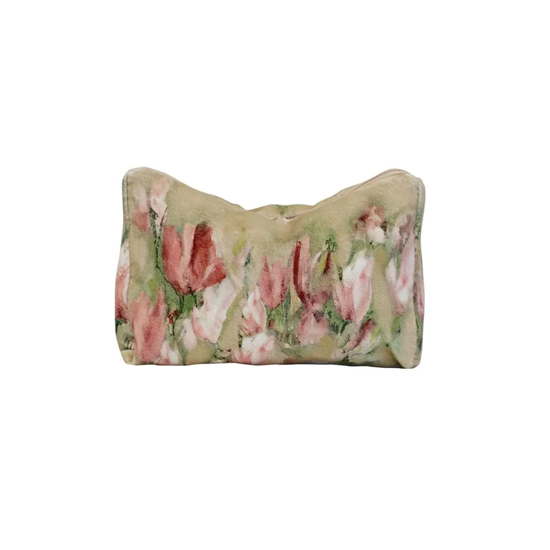 Magnolia Limone Cosmetic Bag in Vintage Velvet