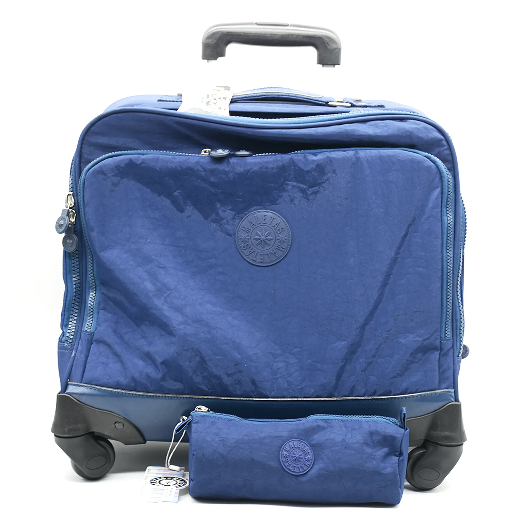 MALETAS HORZ. 4WHEEL TROLLEY BAG W/ PENCIL CASE S4-24202-NAVY BLUE