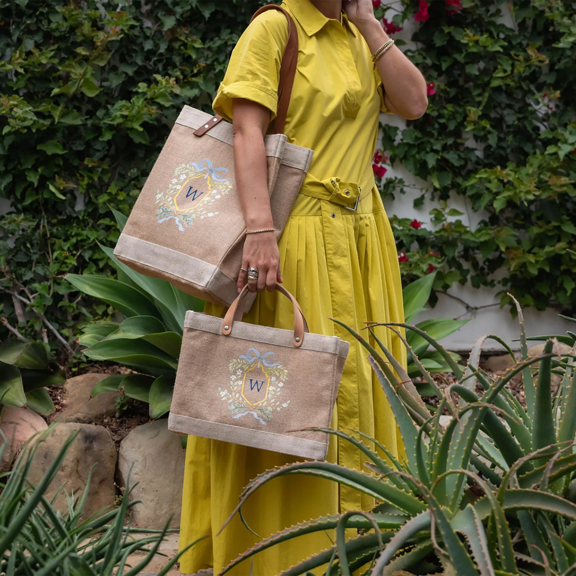 Market Tote in Gold Crest by Amy Logsdon