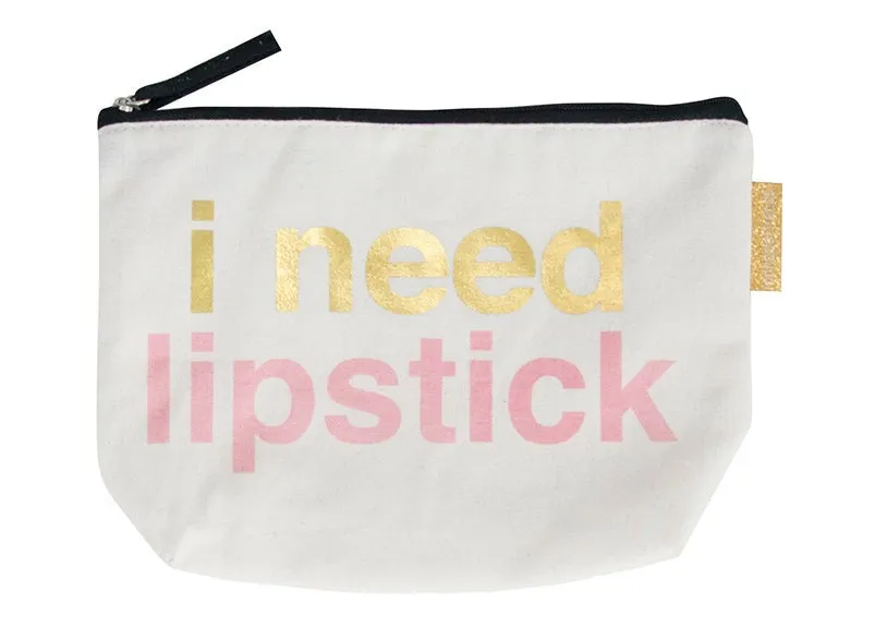 May Time Make up bag - I Need Lipstick