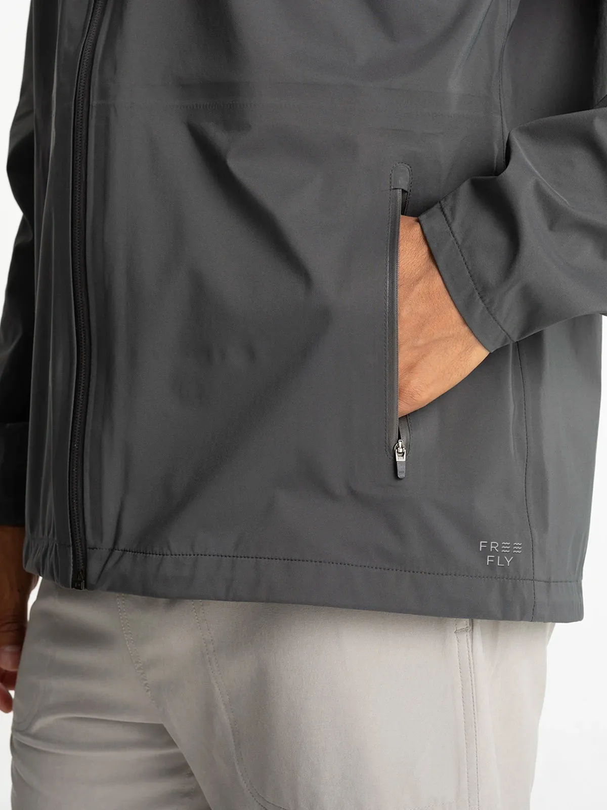 Men's Cloudshield Rain Jacket - Black Sand