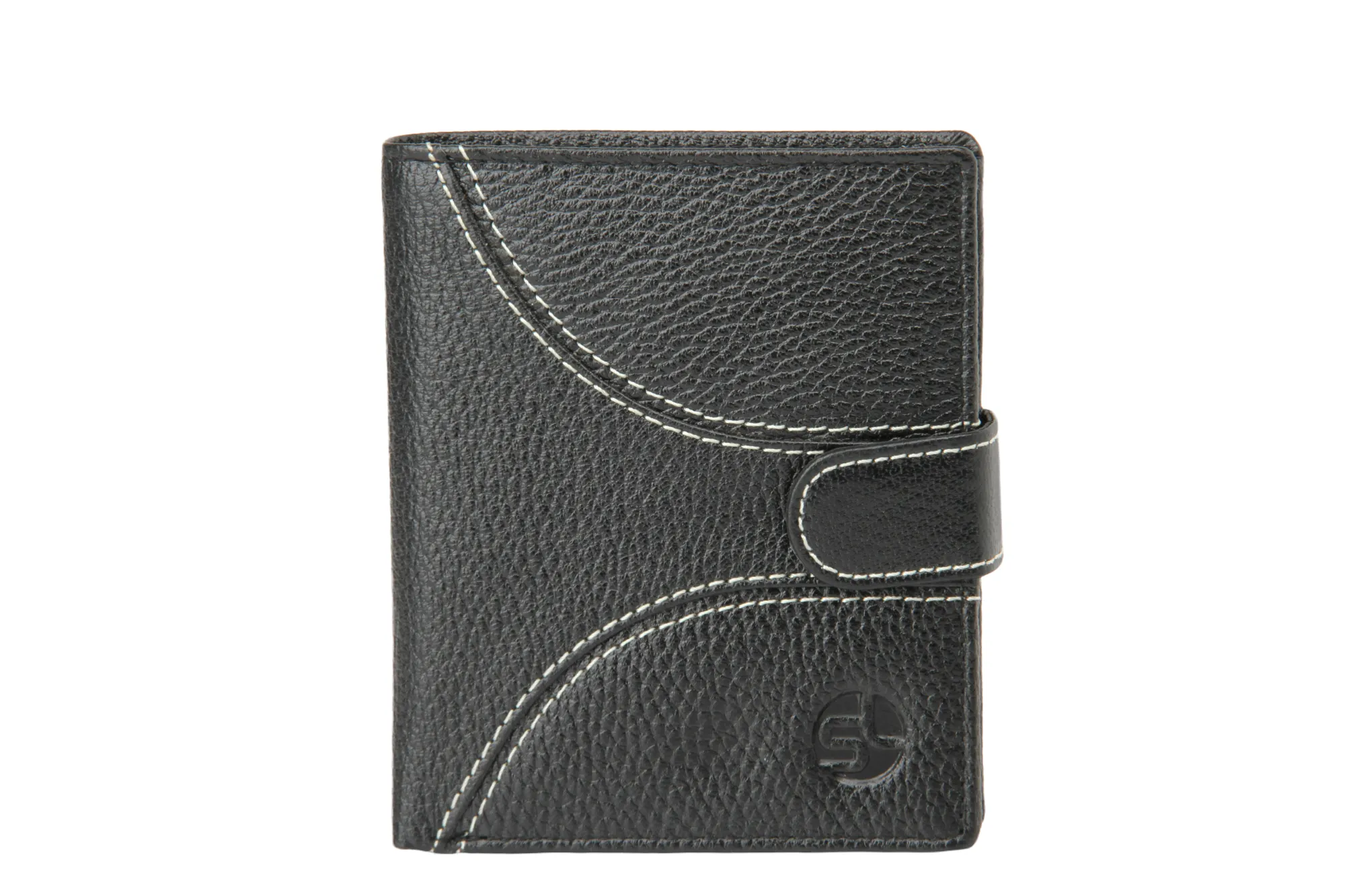 Mens Leather Wallet 92999 (BLACK)