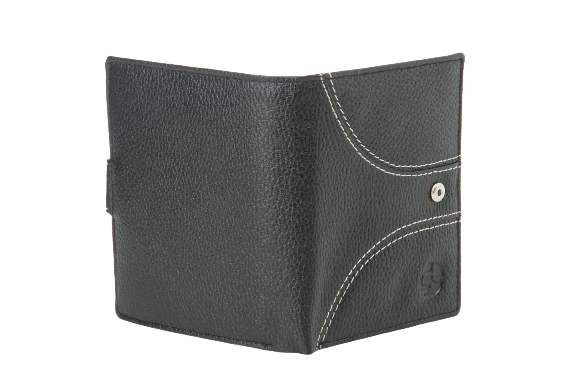 Mens Leather Wallet 92999 (BLACK)