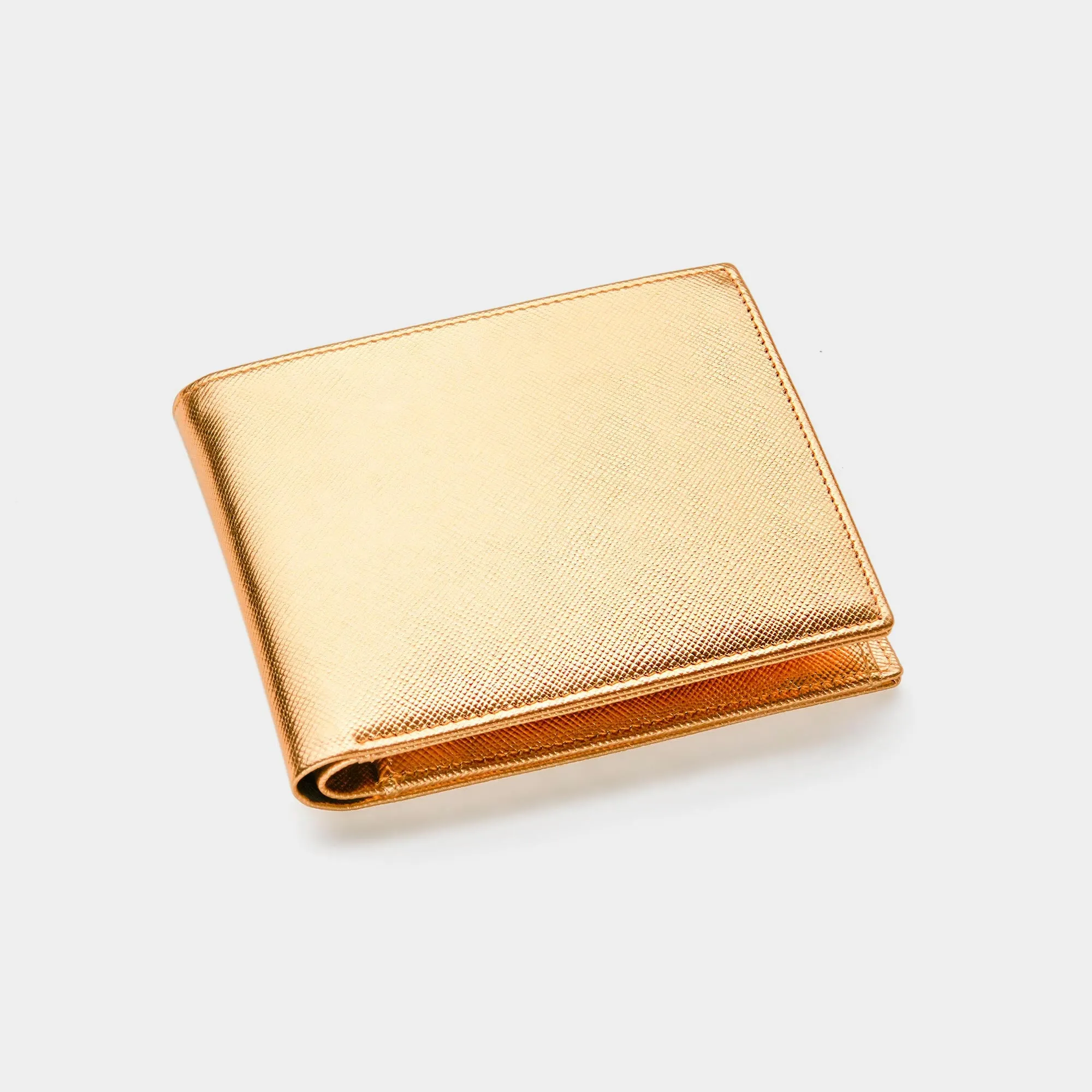 Men's Wallet  ANTORINI in Gold Saffiano - OUTLET