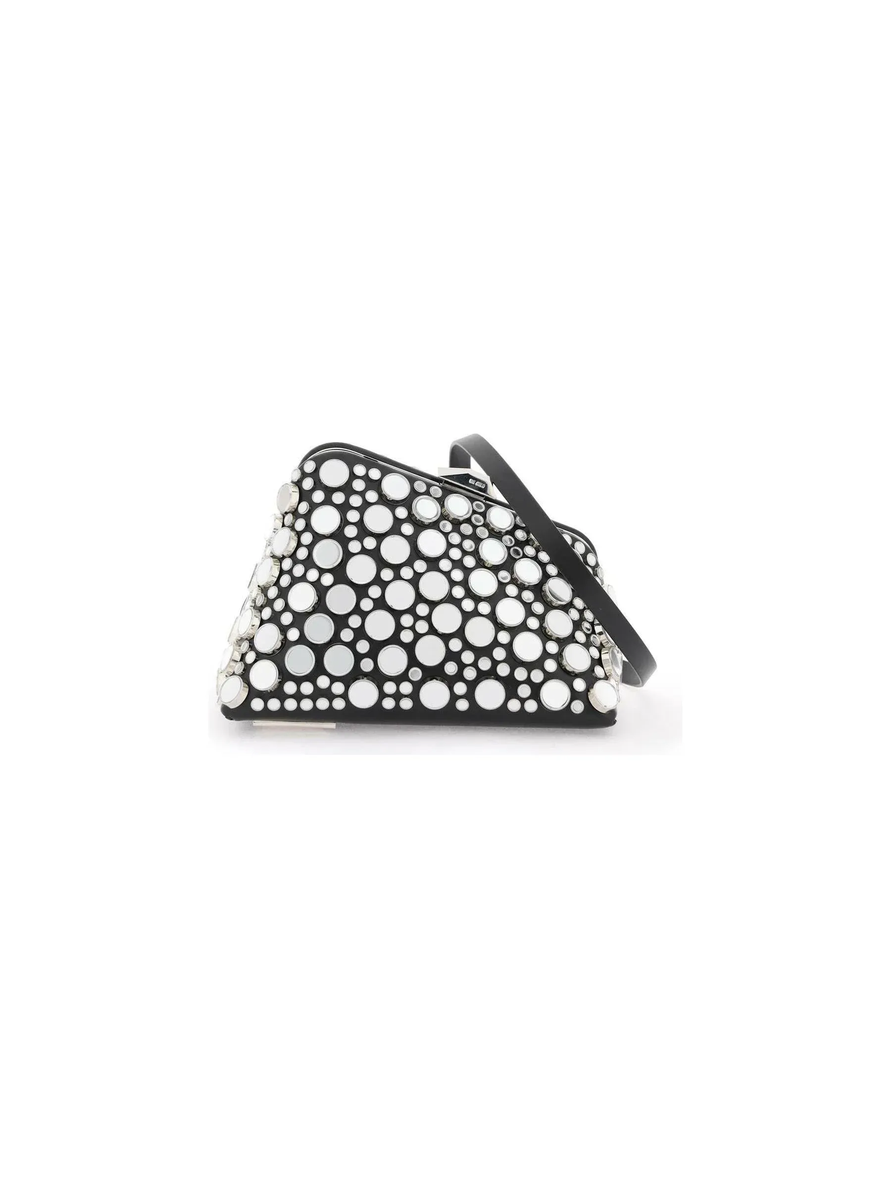 Mini Midnight Mirrored Studs Clutch Bag