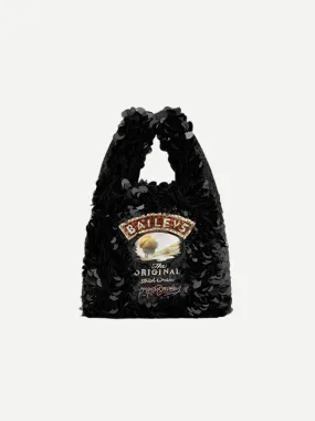 Mini Tote Baileys in Black Sequin