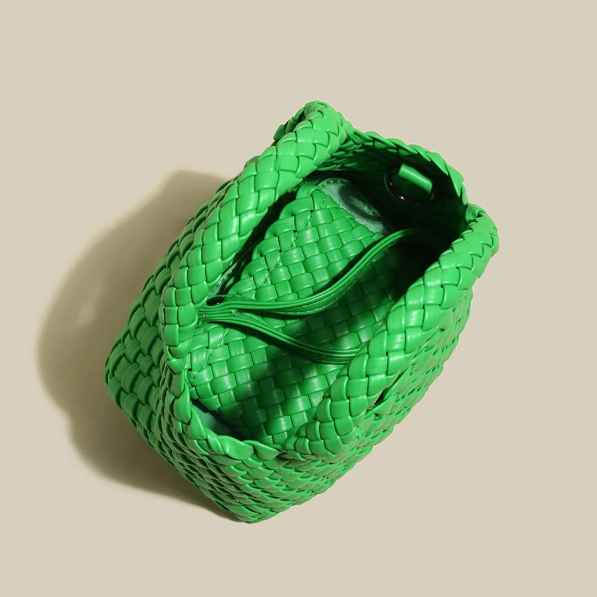 Mini Woven Top Handle Bag