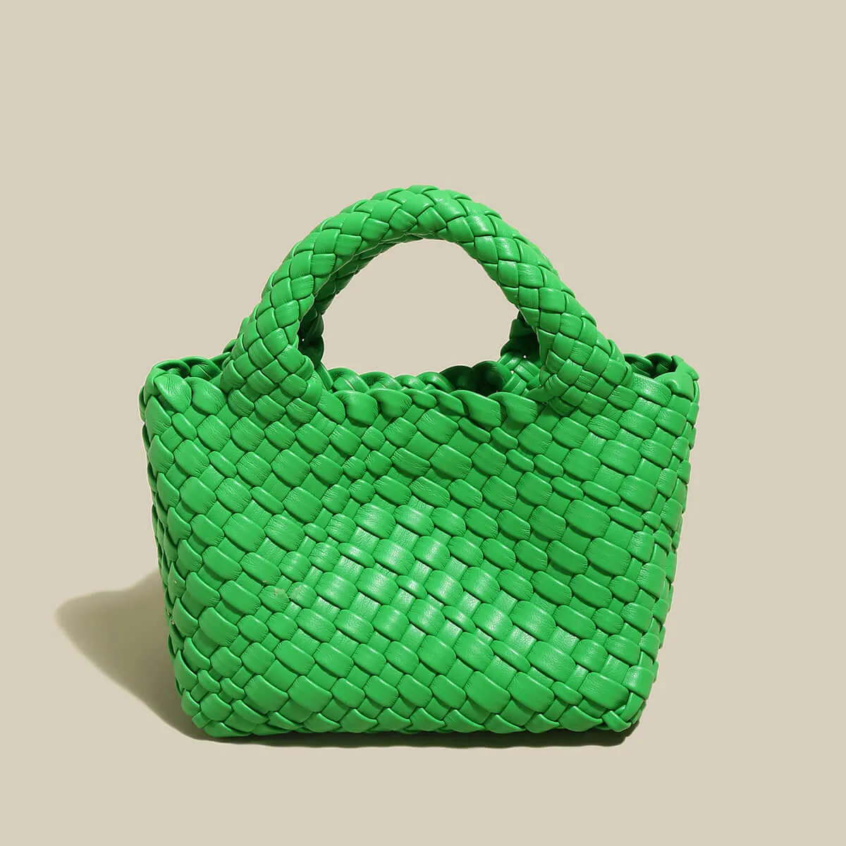 Mini Woven Top Handle Bag