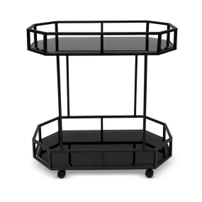 Monaco Black Drinks Trolley