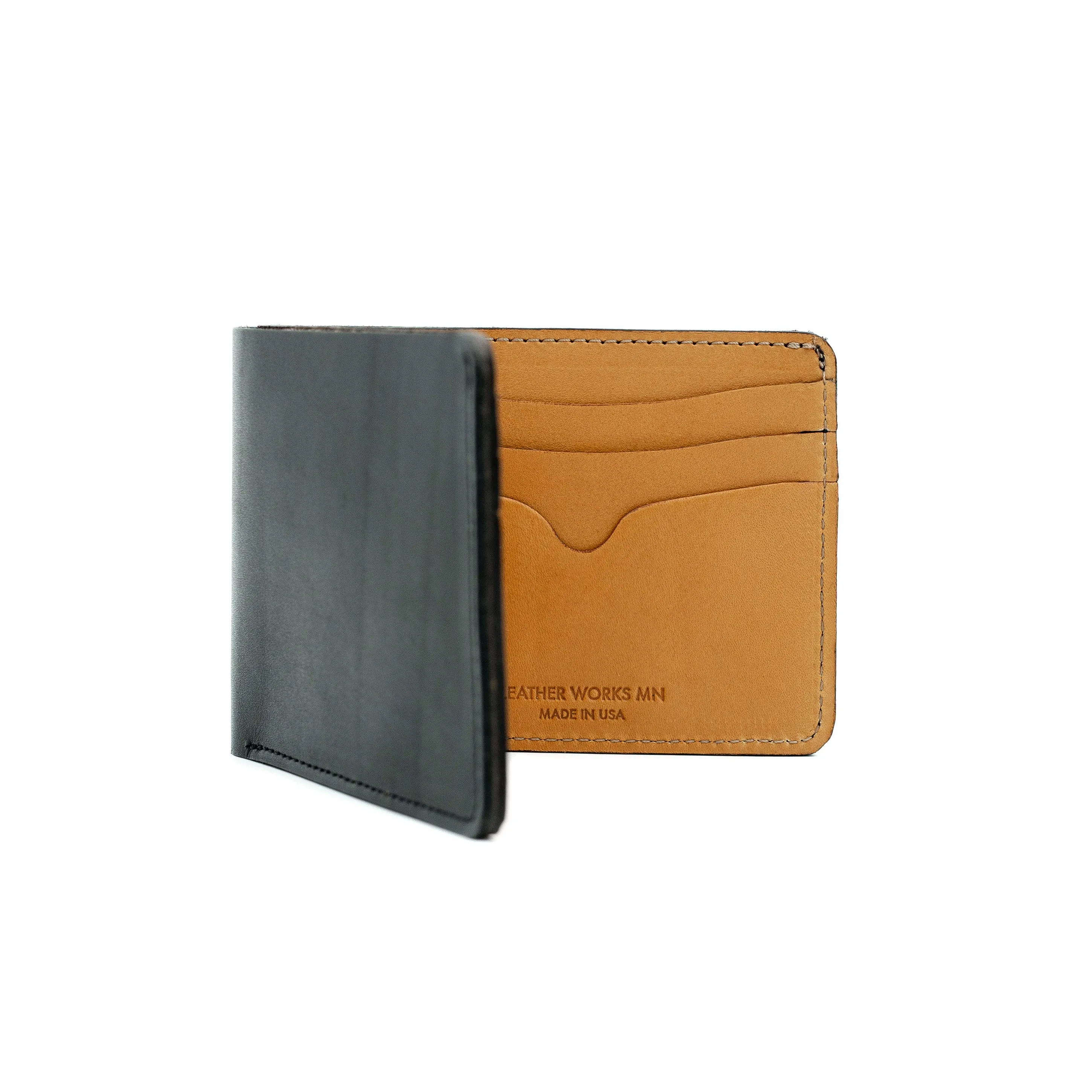 No. 9 Wallet - Black & London Tan