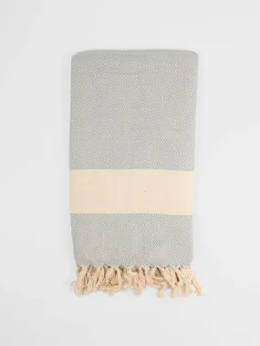 Nordic Hammam Towel, Pearl Grey