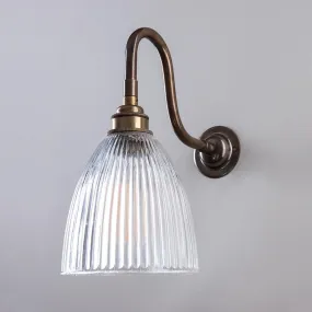 Old School Electric Elongated prismatic wall light - Swan arm