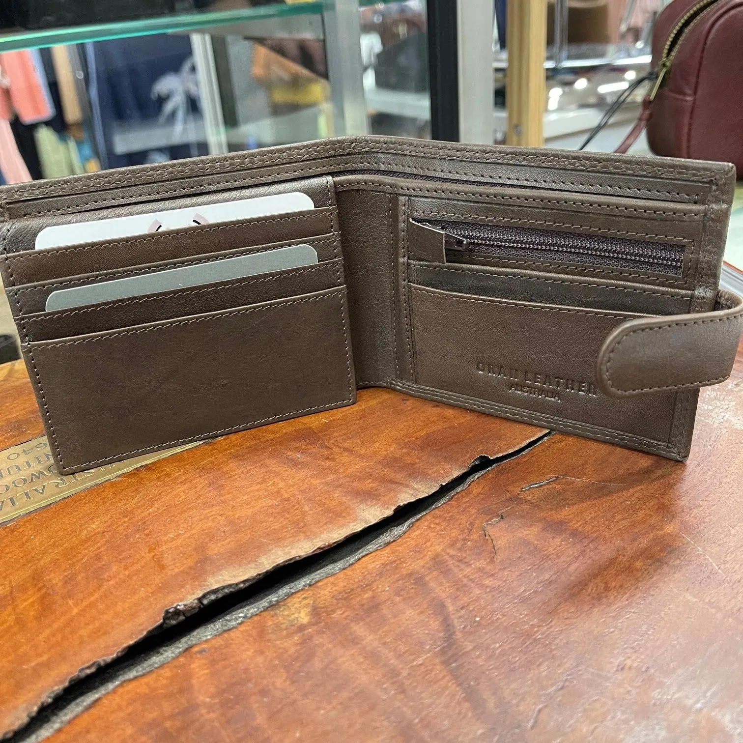 Oran Leather - Sumac Wallet - Brown | Cognac | Black